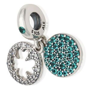 PANDORA Dazzling Clover Dangle Charm